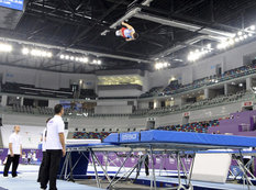 Gimnastikanın növləri üzrə birgə açıq Azərbaycan çempionatının ikinci günü keçirilir - FOTO