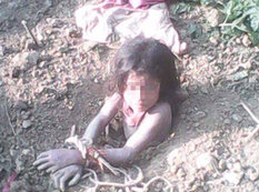 Ata 10 yaşlı qızını diri-diri basdırdı - FOTO