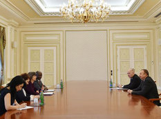 Prezident İlham Əliyev bir sıra görüşlər keçirib - FOTO