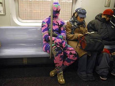 Metroda belə adamlar da var - FOTOSESSİYA