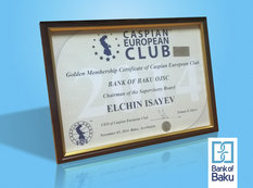 &quot;Bank of Baku&quot; &quot;Caspian European Club&quot; təşkilatına daxil oldu!