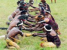 Papuaslar Yeni ili qeyd etdilər - FOTO