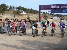 Bakı-2015 İlk Avropa Oyunlarının proqramına daxil olan dağ velosipedi növü üzrə sınaq yarışı keçirilib - FOTO