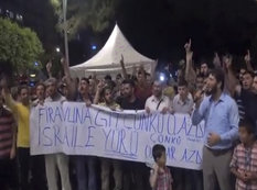 Türkiyədə İsrail bayrağını yandırdılar - VİDEO