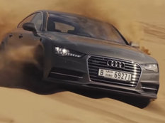 Audi A7 qum təpələrini dağıtdı - VİDEO