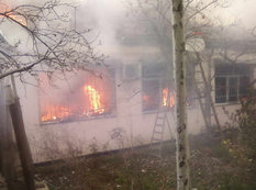 Zaqatalada iki ev yandı - VİDEO