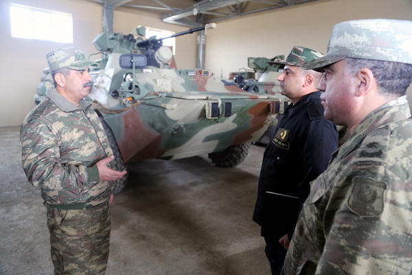 Azərbaycan Silahlı Qüvvələrinin döyüş hazırlığı yoxlnıldı - FOTO