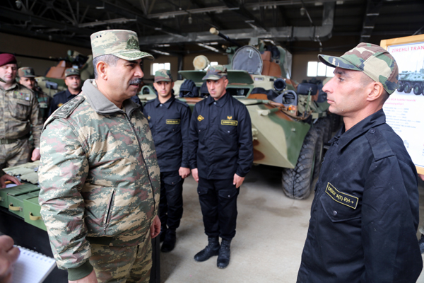 Azərbaycan Silahlı Qüvvələrinin döyüş hazırlığı yoxlnıldı - FOTO