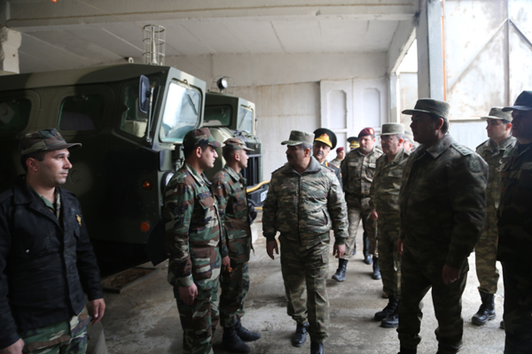 Azərbaycan Silahlı Qüvvələrinin döyüş hazırlığı yoxlnıldı - FOTO