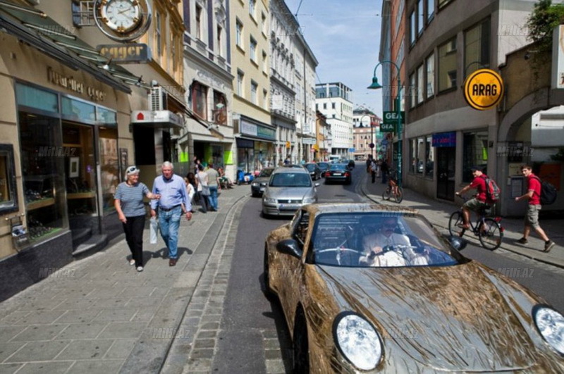 Kartondan Porsche hazırladı - FOTO