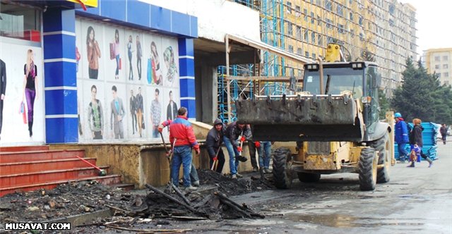 Bakıda yaşayış binasının yanması ilə bağlı yeni TƏFƏRRÜATLAR - REPORTAJ - FOTO