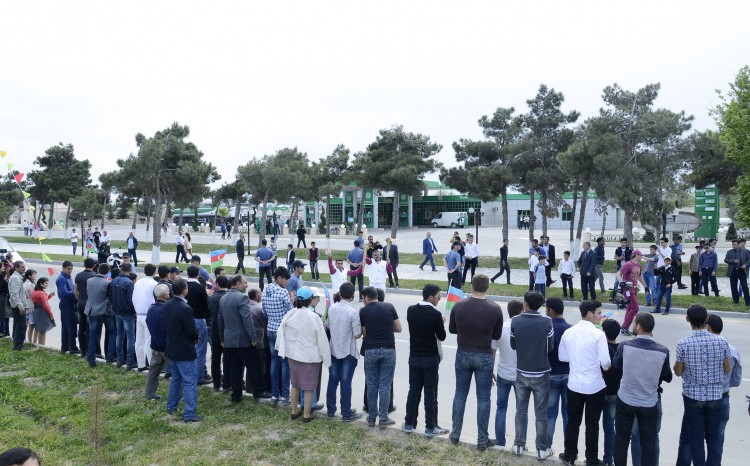 İlk Avropa Oyunlarının məşəli Neftçalada - VİDEO - FOTO