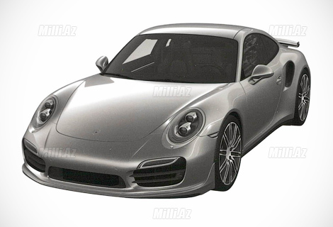 Qızıl interyerli Porsche 911 - FOTO