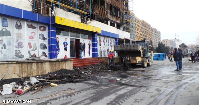 Bakıda yaşayış binasının yanması ilə bağlı yeni TƏFƏRRÜATLAR - REPORTAJ - FOTO