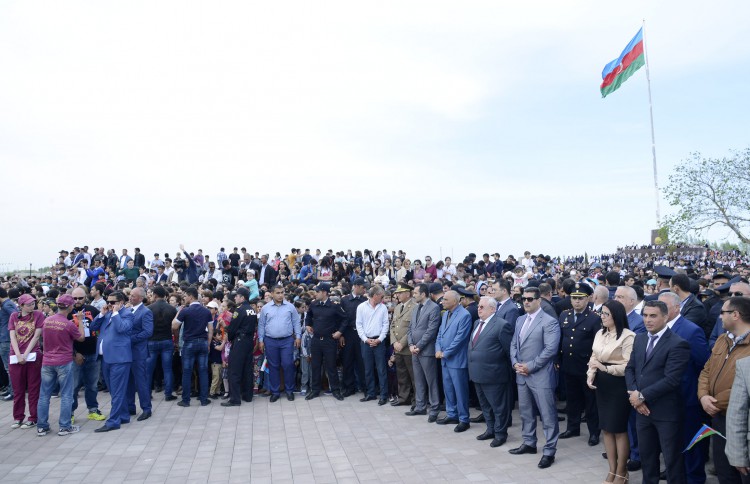 İlk Avropa Oyunlarının məşəli Neftçalada - VİDEO - FOTO