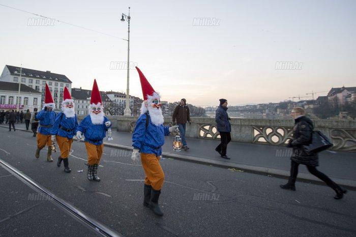 Məşhur Bazel karnavalı - FOTO