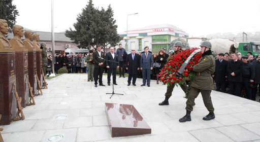 Binəqədi rayonunda Milli Qəhrəmanlar abidəsinin açılış mərasimi olub - FOTO