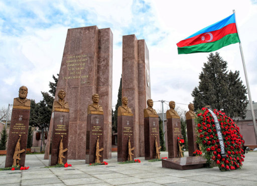 Binəqədi rayonunda Milli Qəhrəmanlar abidəsinin açılış mərasimi olub - FOTO