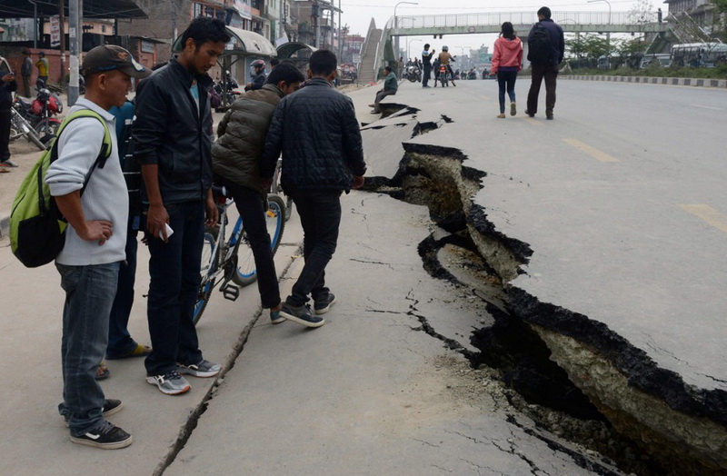 Nepal zəlzələsi FOTOLARDA