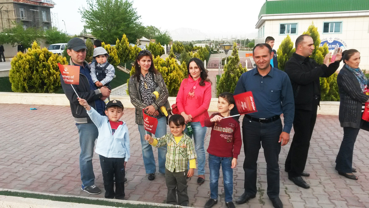 I Avropa Oyunlarının olimpiya alovu Naxçıvanda təmtəraqla qarşılanıb - FOTO