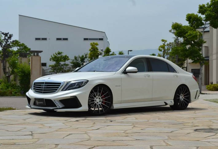 Aqressiv, aerodinamik asmalı Mercedes S63 - FOTO