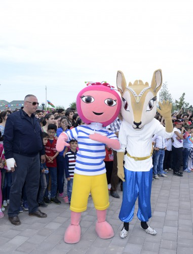 İlk Avropa Oyunlarının məşəli Neftçalada - VİDEO - FOTO