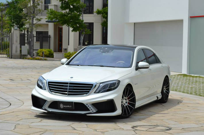 Aqressiv, aerodinamik asmalı Mercedes S63 - FOTO