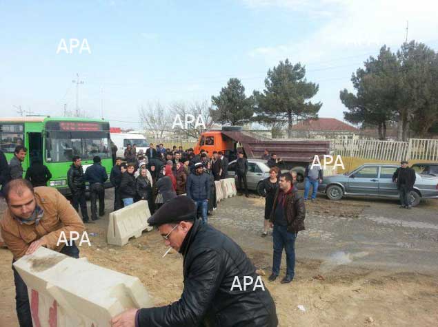 Pirşağı yolu açıldı, sakinlər icra başçısı ilə görüşdülər - YENİLƏNİB - FOTO