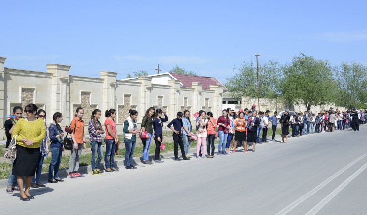 İlk Avropa Oyunlarının məşəli Neftçalada - VİDEO - FOTO