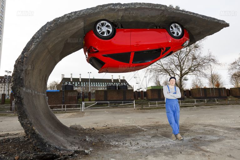 Alex Chinneck For Vauxhall Motors: Pick Yourself Up And Pull Yourself Together