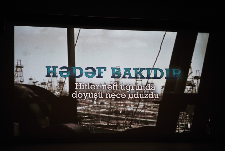 Mehriban Əliyeva "Hədəf Bakıdır. Hitler neft uğrunda döyüşü necə uduzdu" filminin təqdimat mərasimində iştirak edib - FOTO