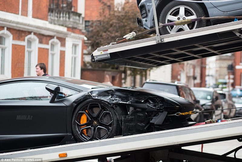 Lamborghini, BMW və Mazda toqquşdular - FOTO