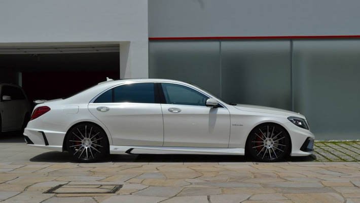 Aqressiv, aerodinamik asmalı Mercedes S63 - FOTO