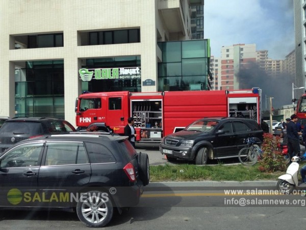 Tbilisi prospektində güclü yanğın: yarımtikili alovlandı, 9 maşın külə döndü - YENİLƏNİB - FOTO - VİDEO