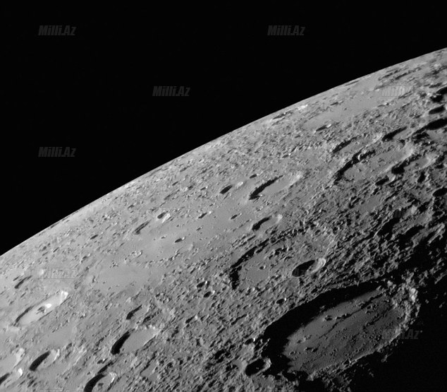 Craters and Horizon of Mercury