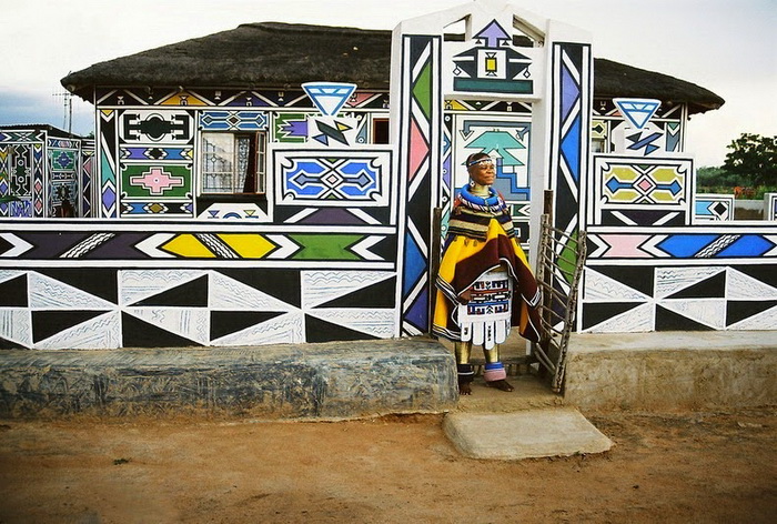 Ndebele evləri - FOTO