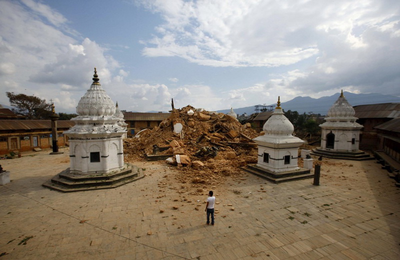 Nepal zəlzələsi FOTOLARDA