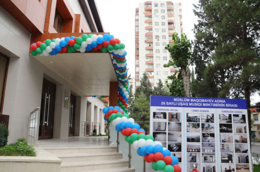 Müslüm Maqomayevin adını daşıyan musiqi məktəbinin açılışı olub - FOTO