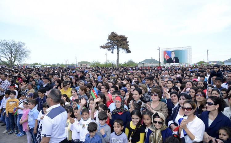 İlk Avropa Oyunlarının məşəli Neftçalada - VİDEO - FOTO