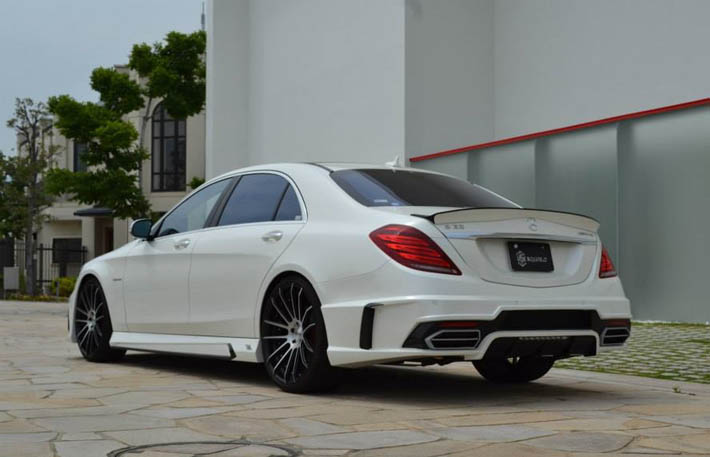 Aqressiv, aerodinamik asmalı Mercedes S63 - FOTO