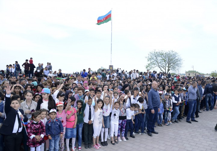 İlk Avropa Oyunlarının məşəli Neftçalada - VİDEO - FOTO