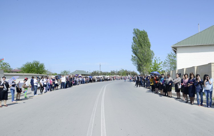 İlk Avropa Oyunlarının məşəli Neftçalada - VİDEO - FOTO