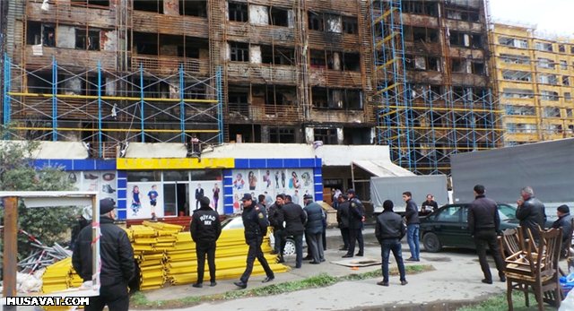 Bakıda yaşayış binasının yanması ilə bağlı yeni TƏFƏRRÜATLAR - REPORTAJ - FOTO