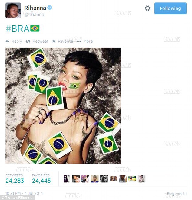 Rihanna Pele ilə belə qucaqlaşdı - FOTO